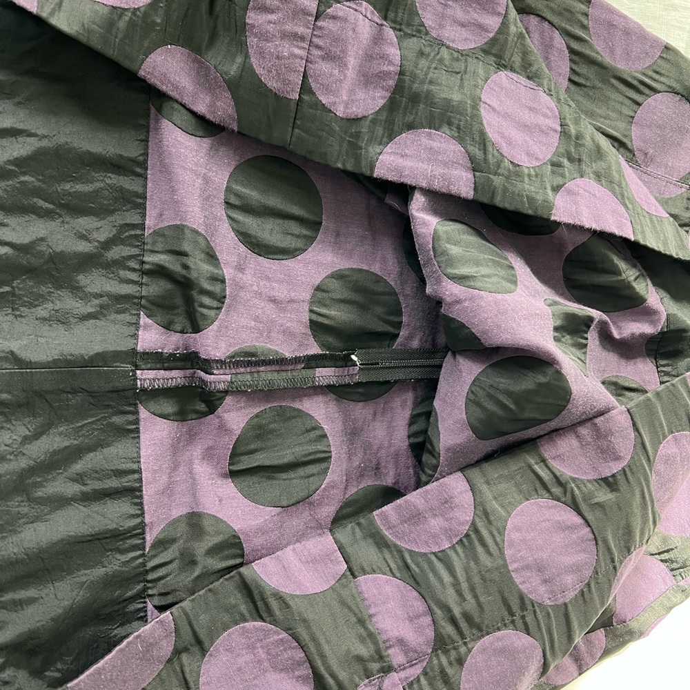 Anthropologie black purple it’s my party skirt 0 corey lynn calter - Picture 4 of 4